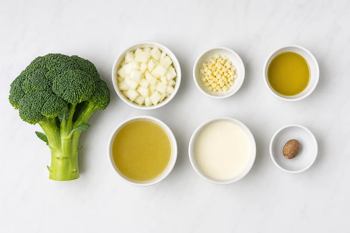 Ingredienser till Krämig Broccolisoppa