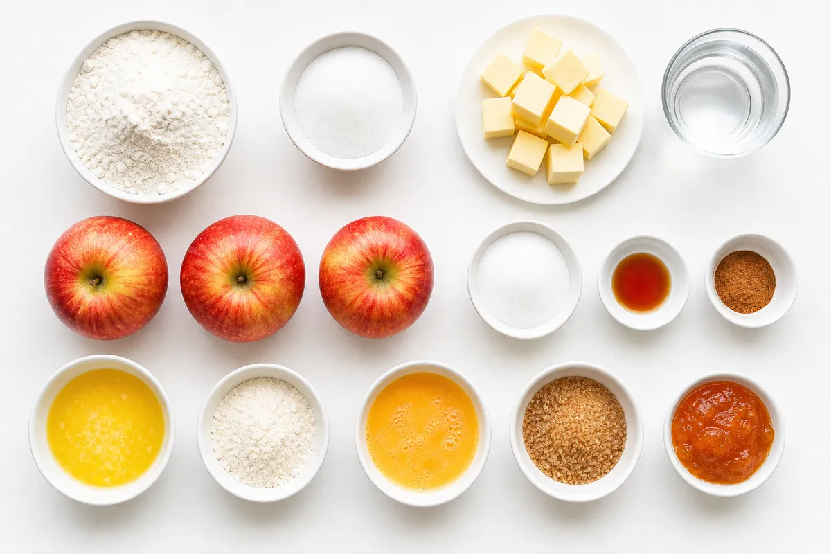 Ingredienser till Fransk äppeltarta