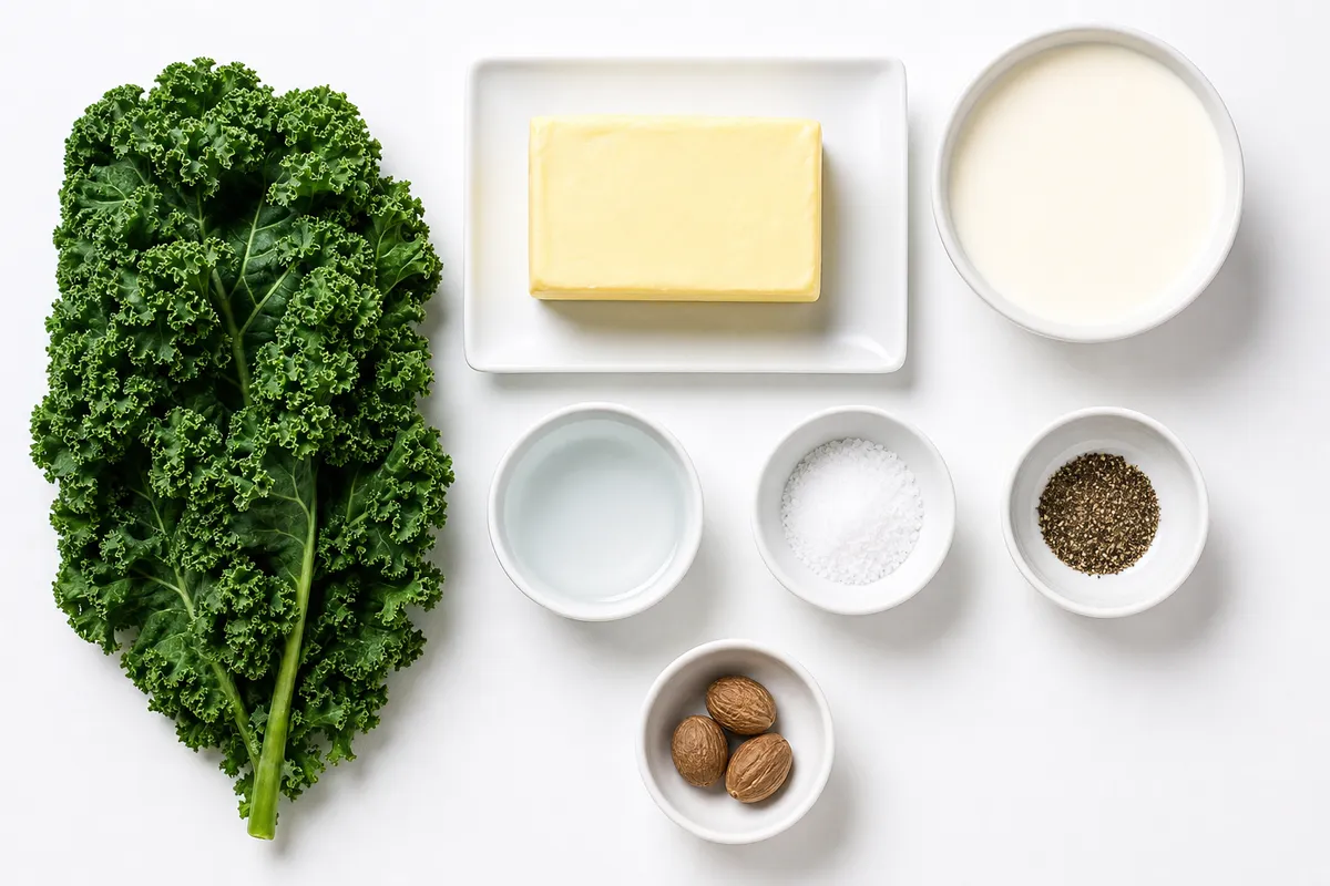 Ingredienser till Gräddstuvad grönkål