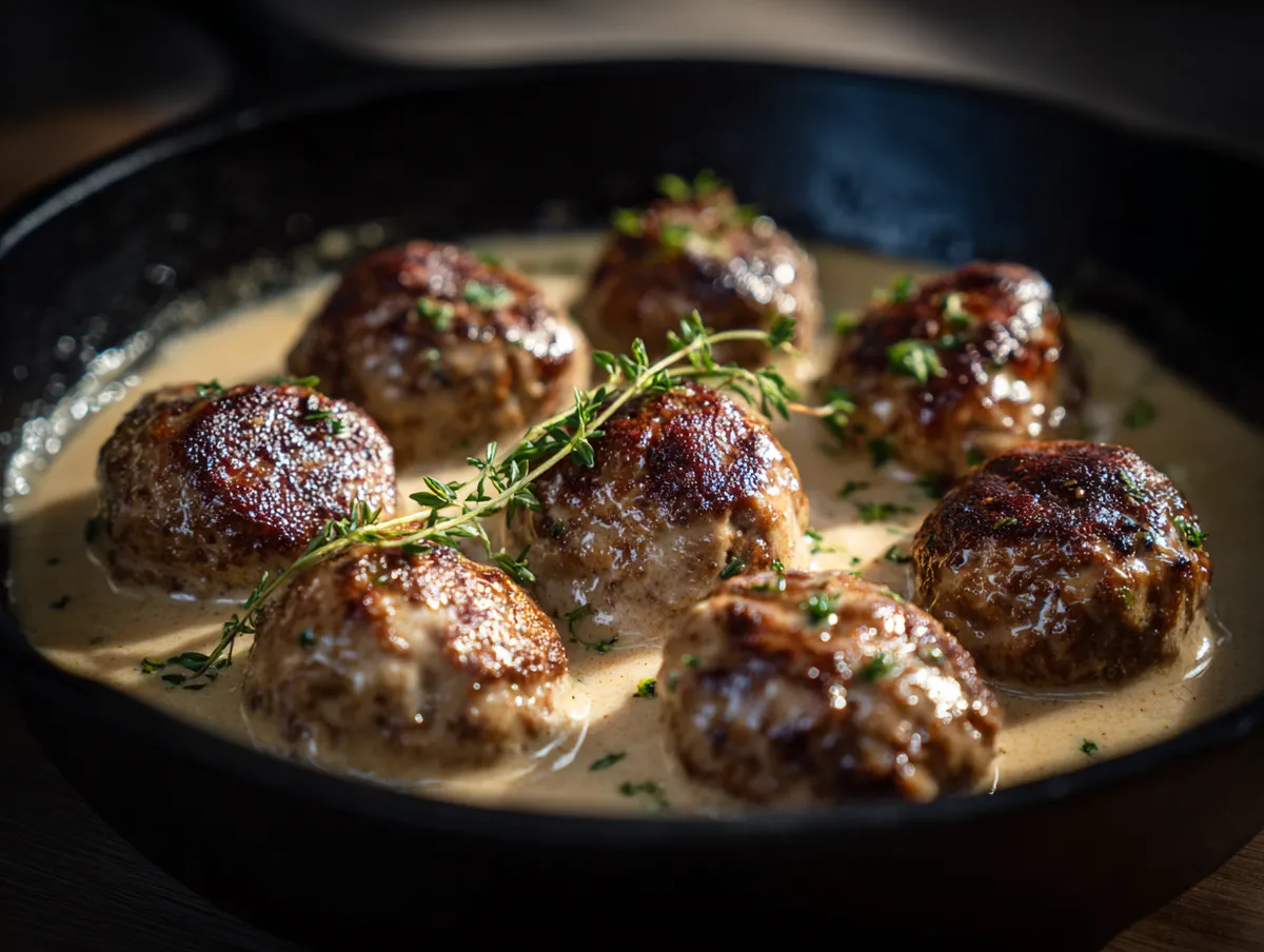 Klassisk Gräddsås med Svart Vinbärsgelé