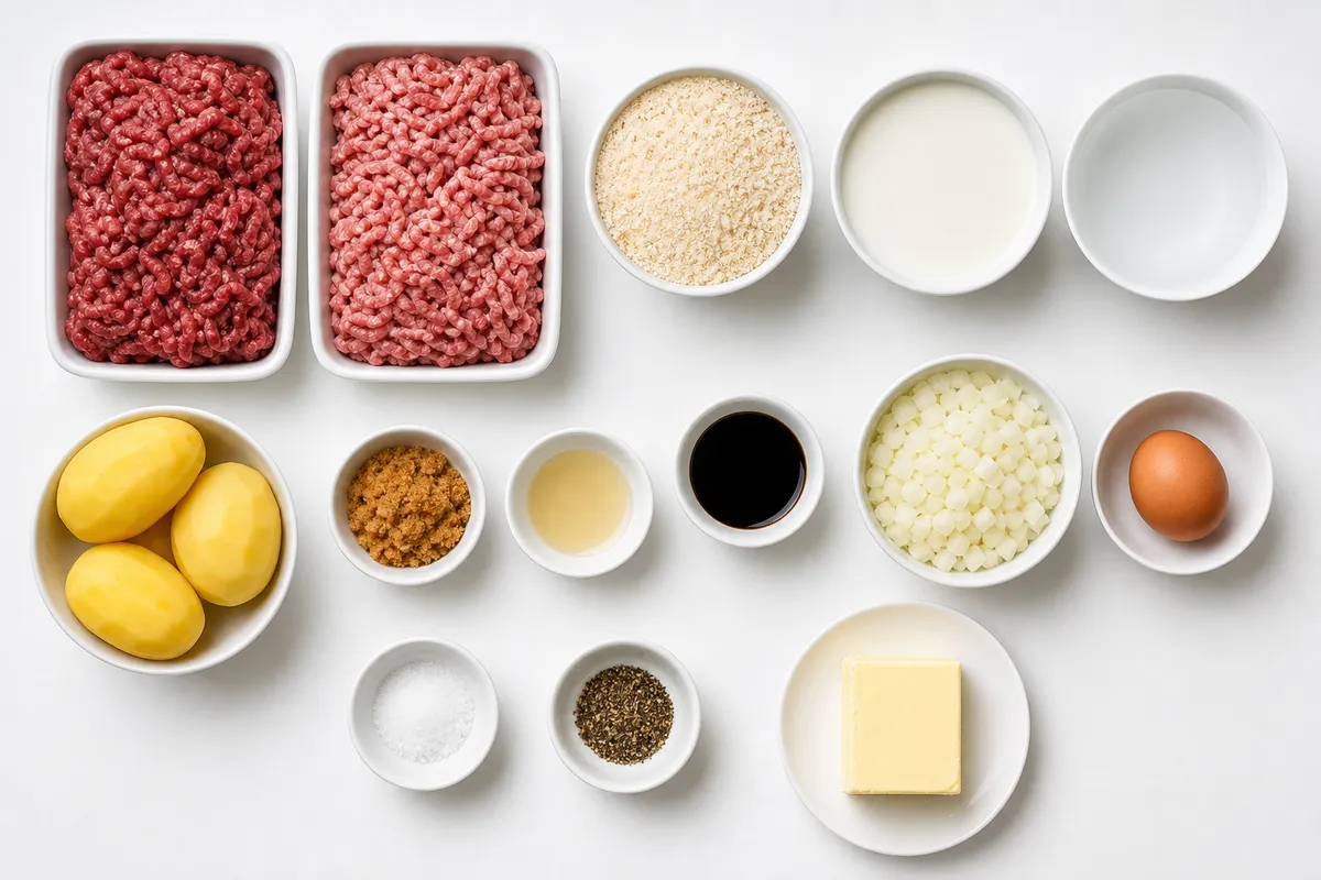 Ingredienser till Klassiska Svenska Köttbullar