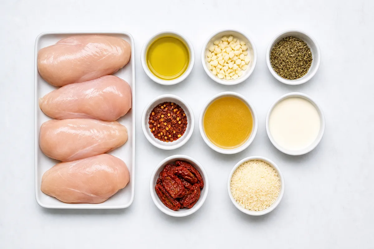 Ingredienser till Marry Me Chicken