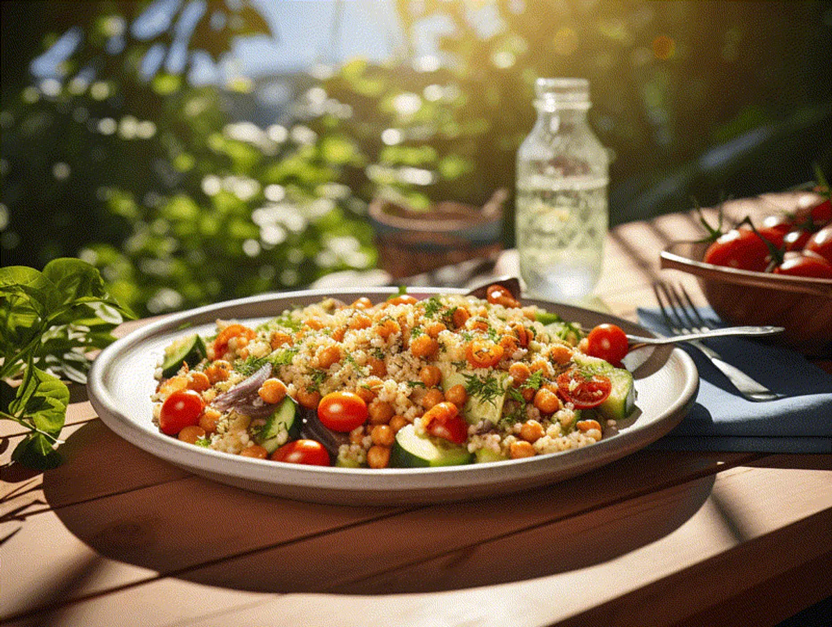 Medelhavssallad med couscous
