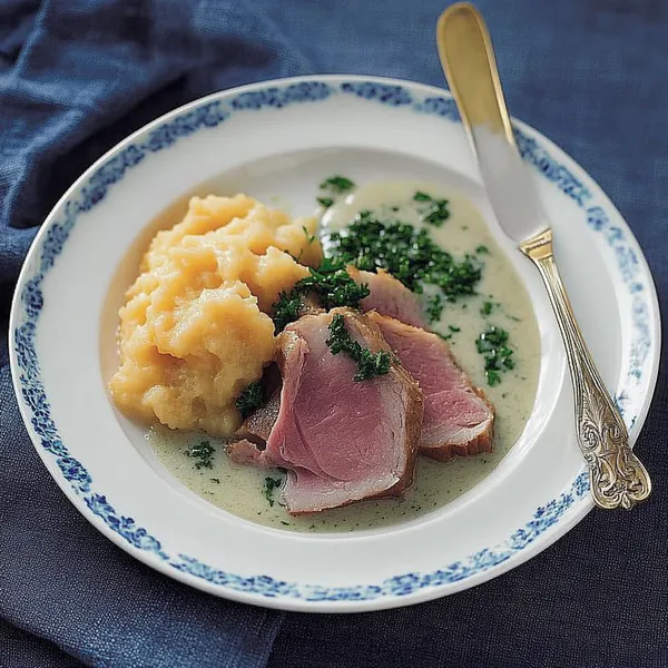 Fläsklägg med Rotmos