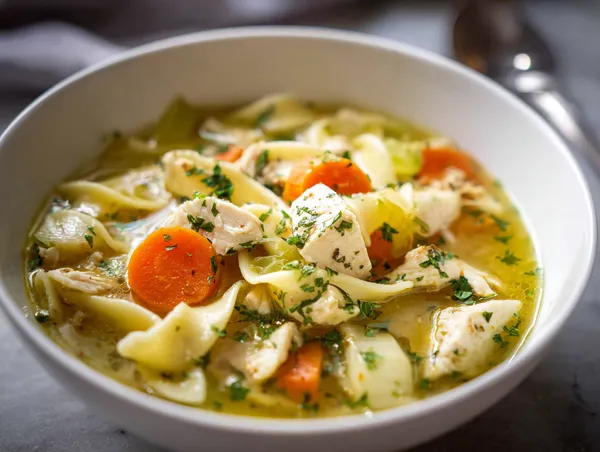 Kycklingsoppa med Pasta