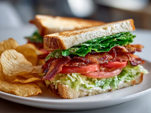 BLT-smörgås med Bacon, Sallad och Tomat