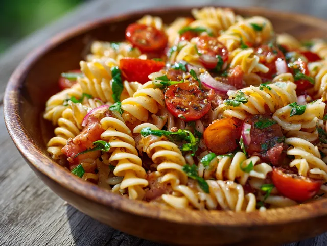 Bruschetta Pastasallad med Balsamicodressing