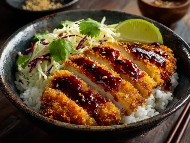 Chicken Katsu med Krispig Kålsallad