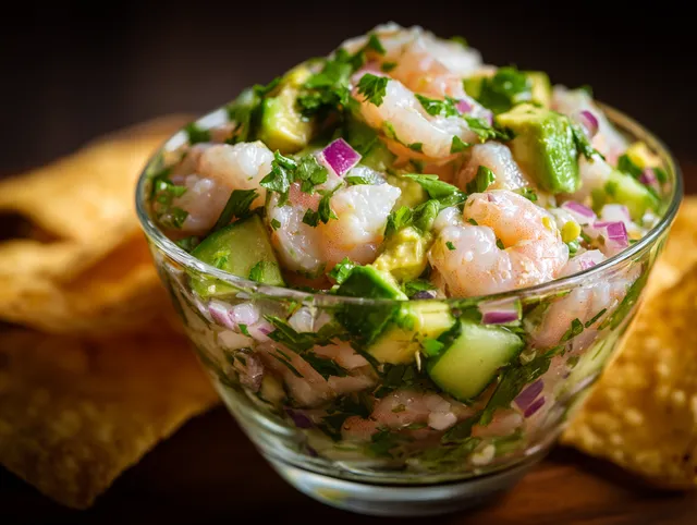 Citrus-marinerad Ceviche med Räkor