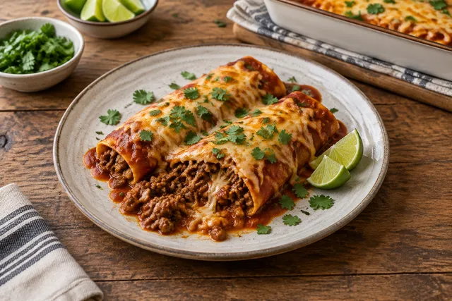 Enchiladas med nötfärs