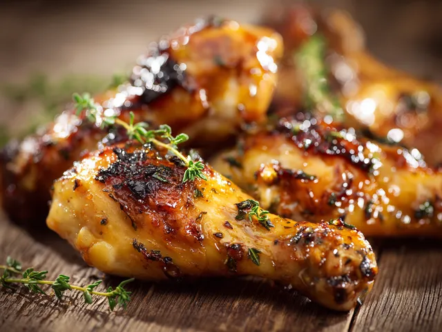 Honung- och senapkycklingklubbor