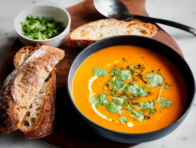 Krämig Sötpotatissoppa med Kokosmjölk