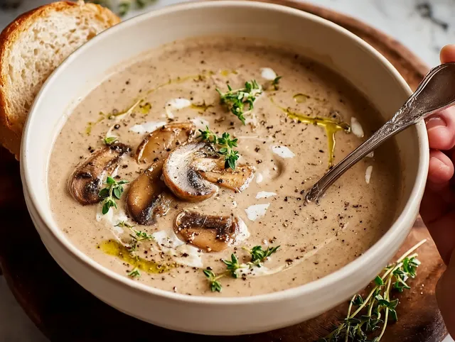 Krämig Svampsoppa