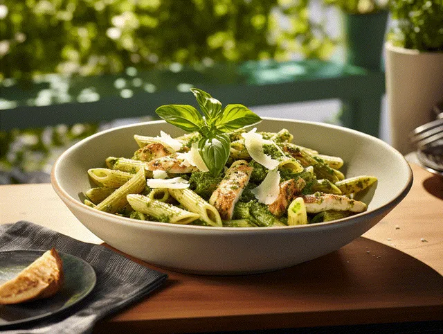 Kycklingpasta med Pesto
