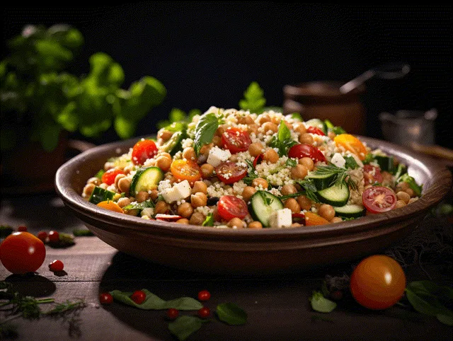 Medelhavssallad med Couscous