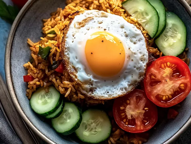 Nasi Goreng - Indonesiskt Stekt Ris