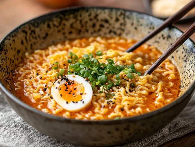 Ramen med jordnötssmör