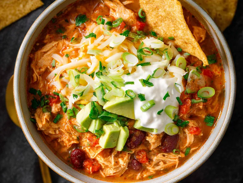 Buffalokyckling-chili i Crock-Pot
