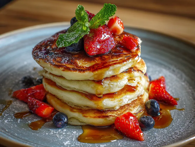 Fluffiga Amerikanska Pannkakor