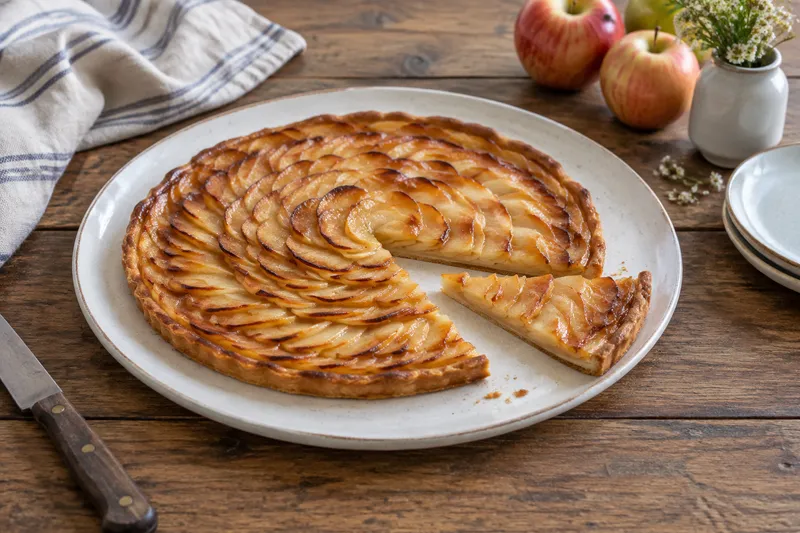 Fransk äppeltarta