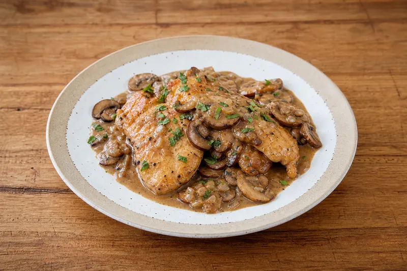 Kyckling marsala med svampsås