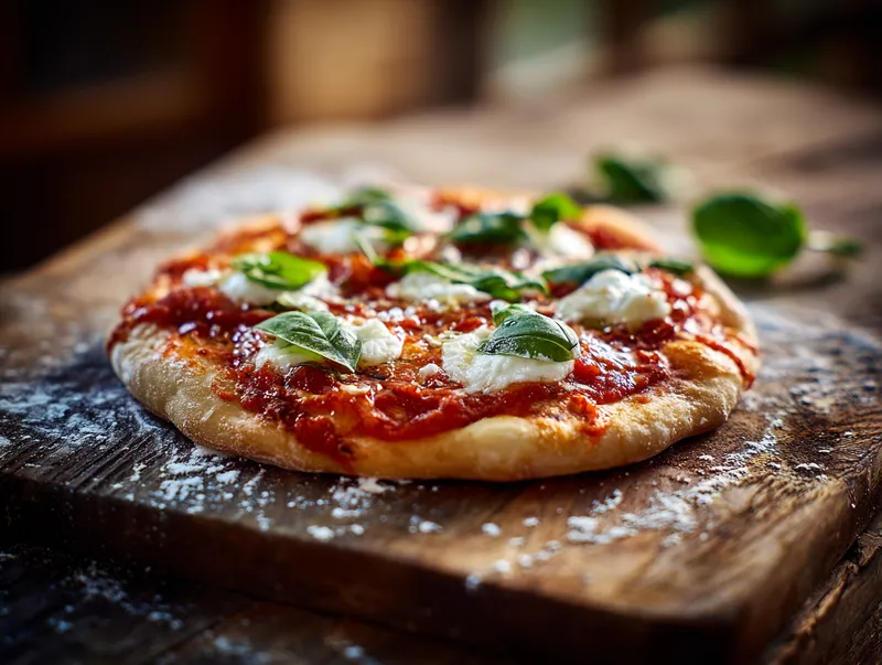 Snabb pizzadeg utan jäst