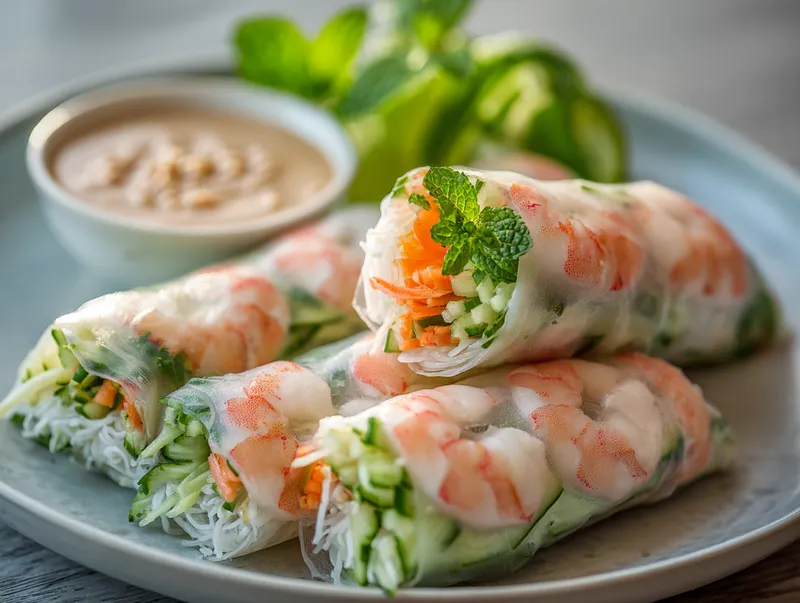 Vietnamesiska Vårrullar med Räkor