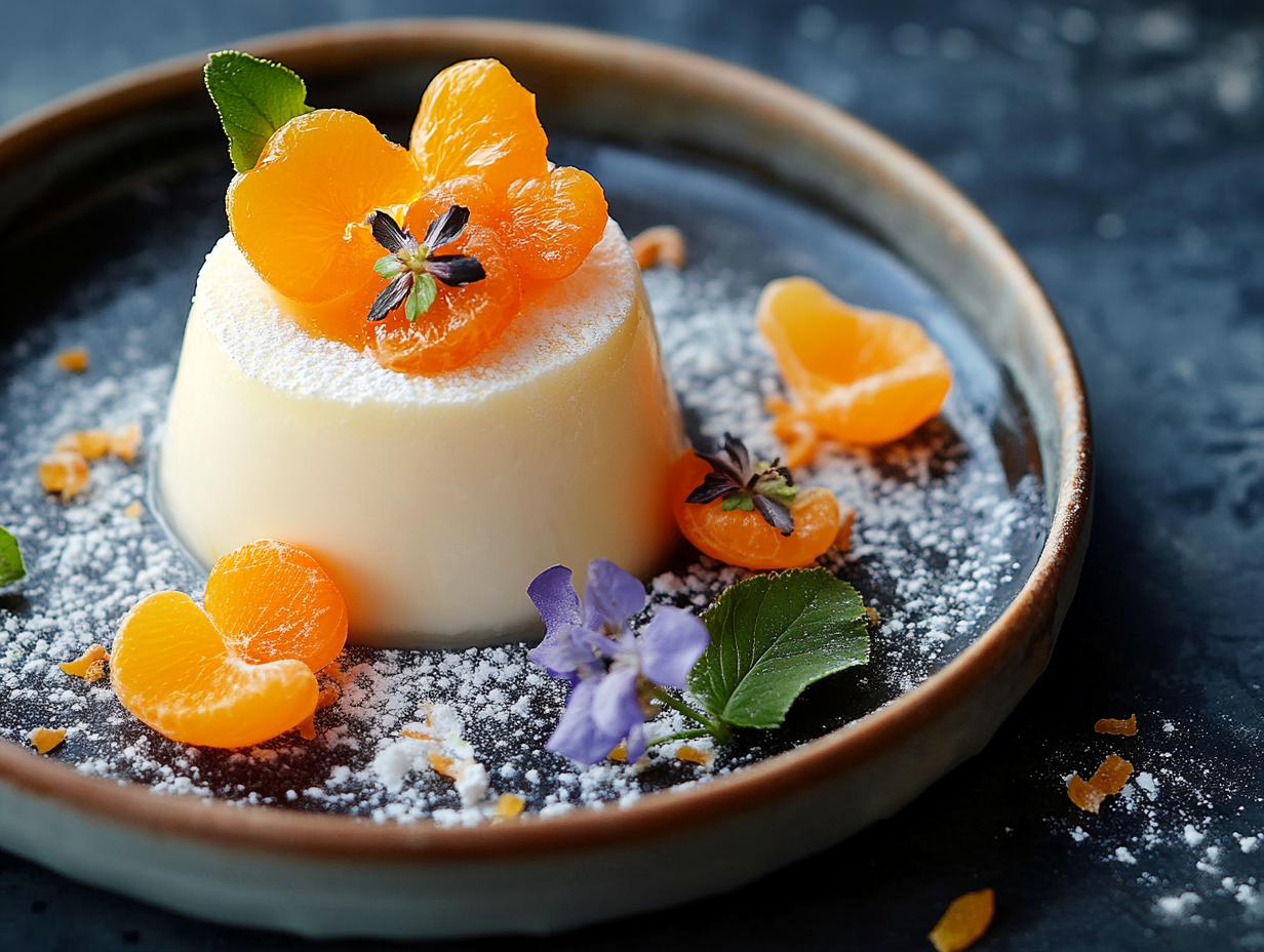 Julpannacotta med clementin